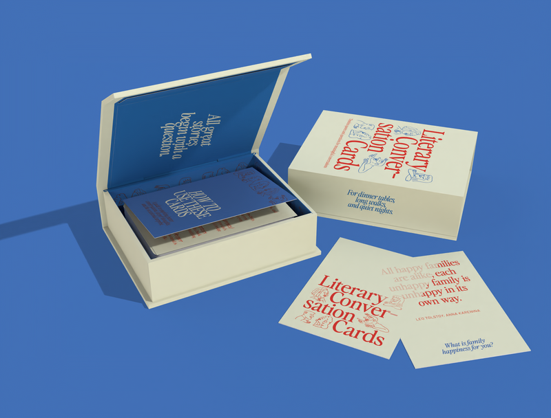 Cards in magnetic keepsake box