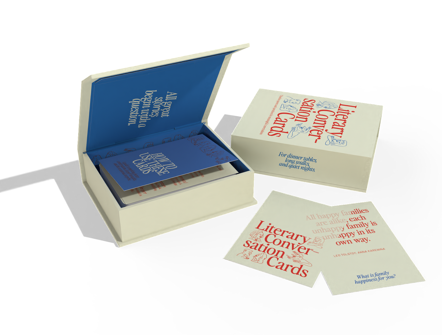 Literary Conversation Cards gift for book lovers and deep conversations